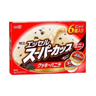 Meiji Essel Super Cup Cookies Vanilla Family Pack 90ml x 6
