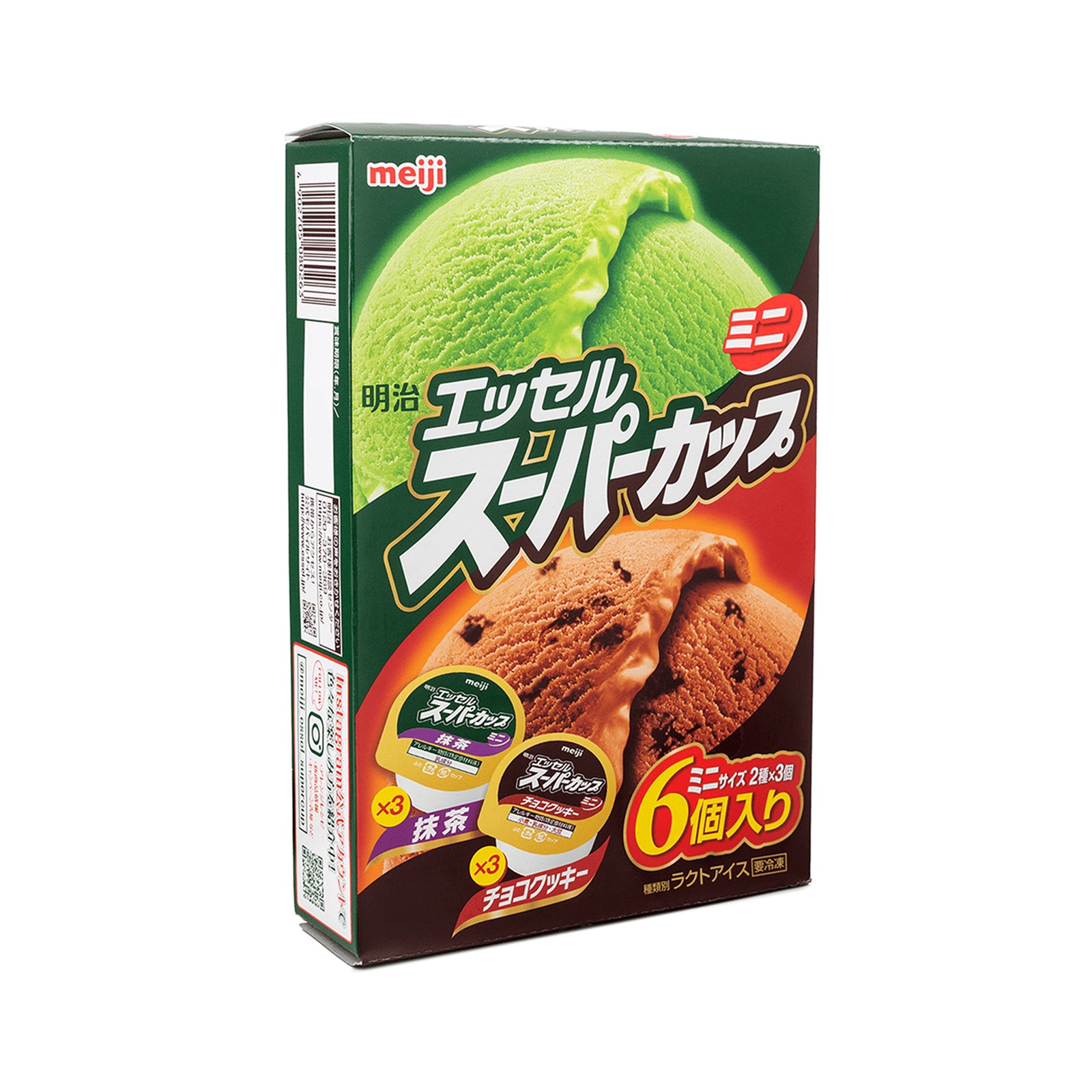 Meiji Esseru Super Cup Mix Chocolate Macha Ice Cream 90ml x 6