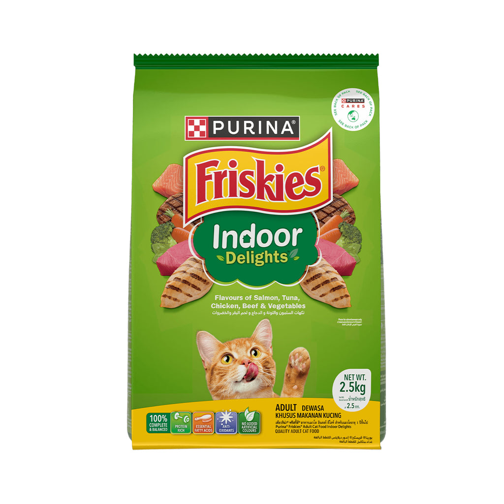 Friskies Adult Indoor Delights Hairball Cat Food 1kg