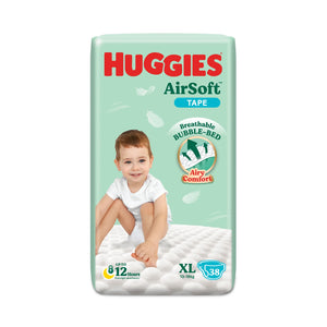 Huggies Diapers Airsoft SJP (Extra Large) 38sheets
