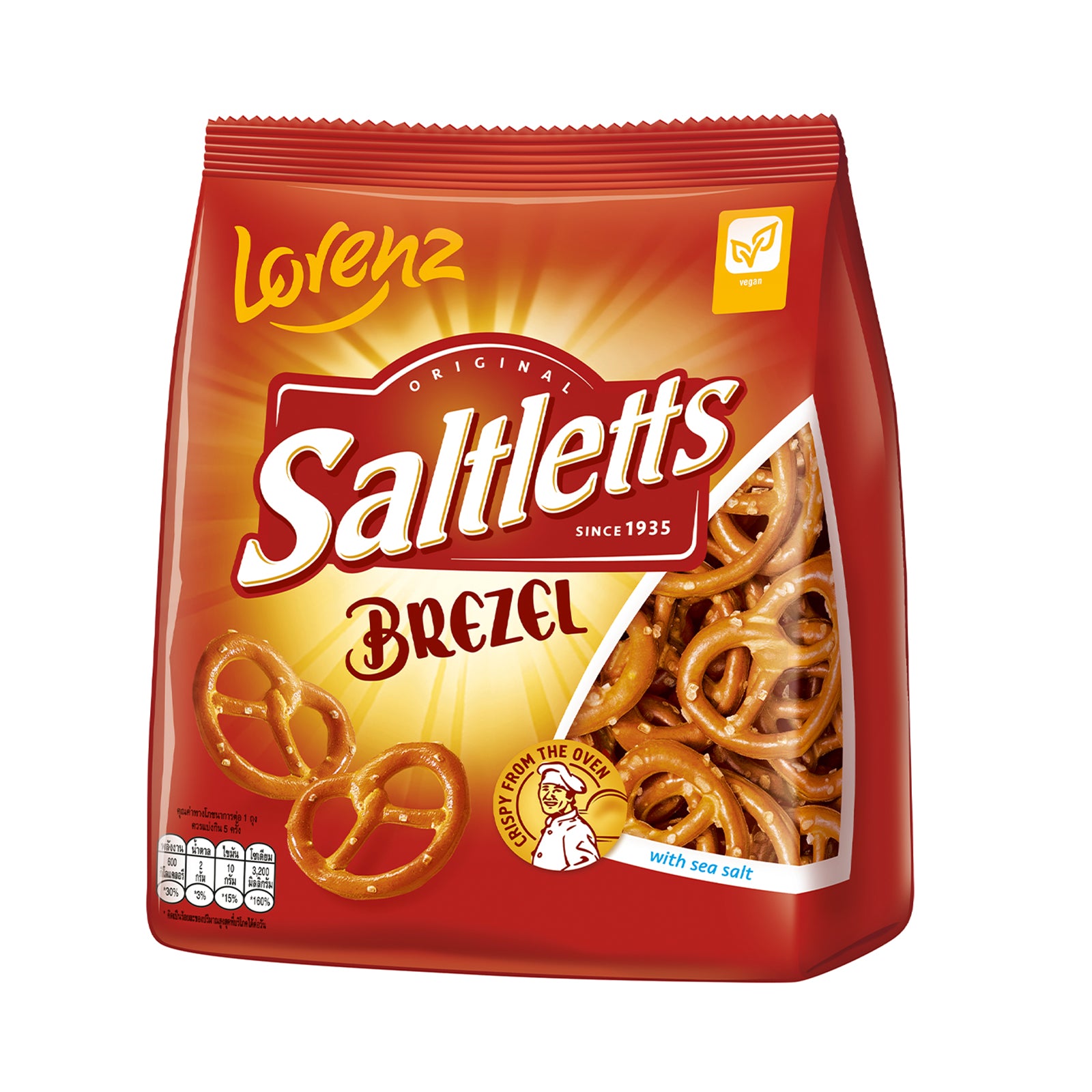 Lorenz Saltletts Premium Baked Brezel with Sea Salt 150g