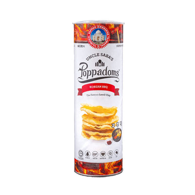 Uncle Saba's Korean Barbeque Poppadom Chips 70g