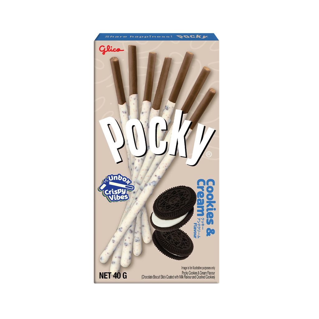Glico Pocky Cookies & Cream Biscuit Stick 40g