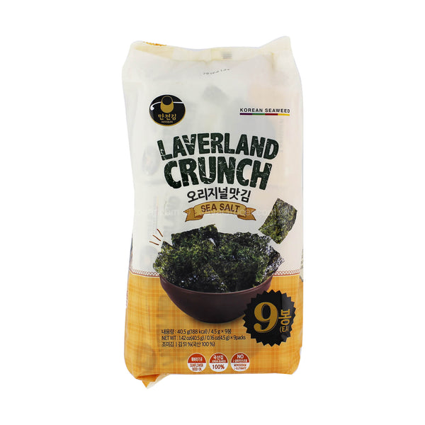 Manjun Laverland Crunch Sea Salt Seaweed Snack 40.5g (highest price)