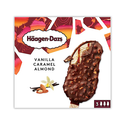 Haagen-Dazs Vanilla Caramel Almond Ice Cream 80ml x 3