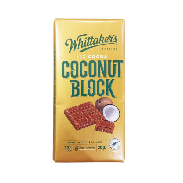 Whittaker's Block Coconut Chocolate Bar 200g (highest price)