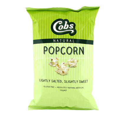 Cobs Natural Popcorn Lightly Salted, Slight Sweet 120g