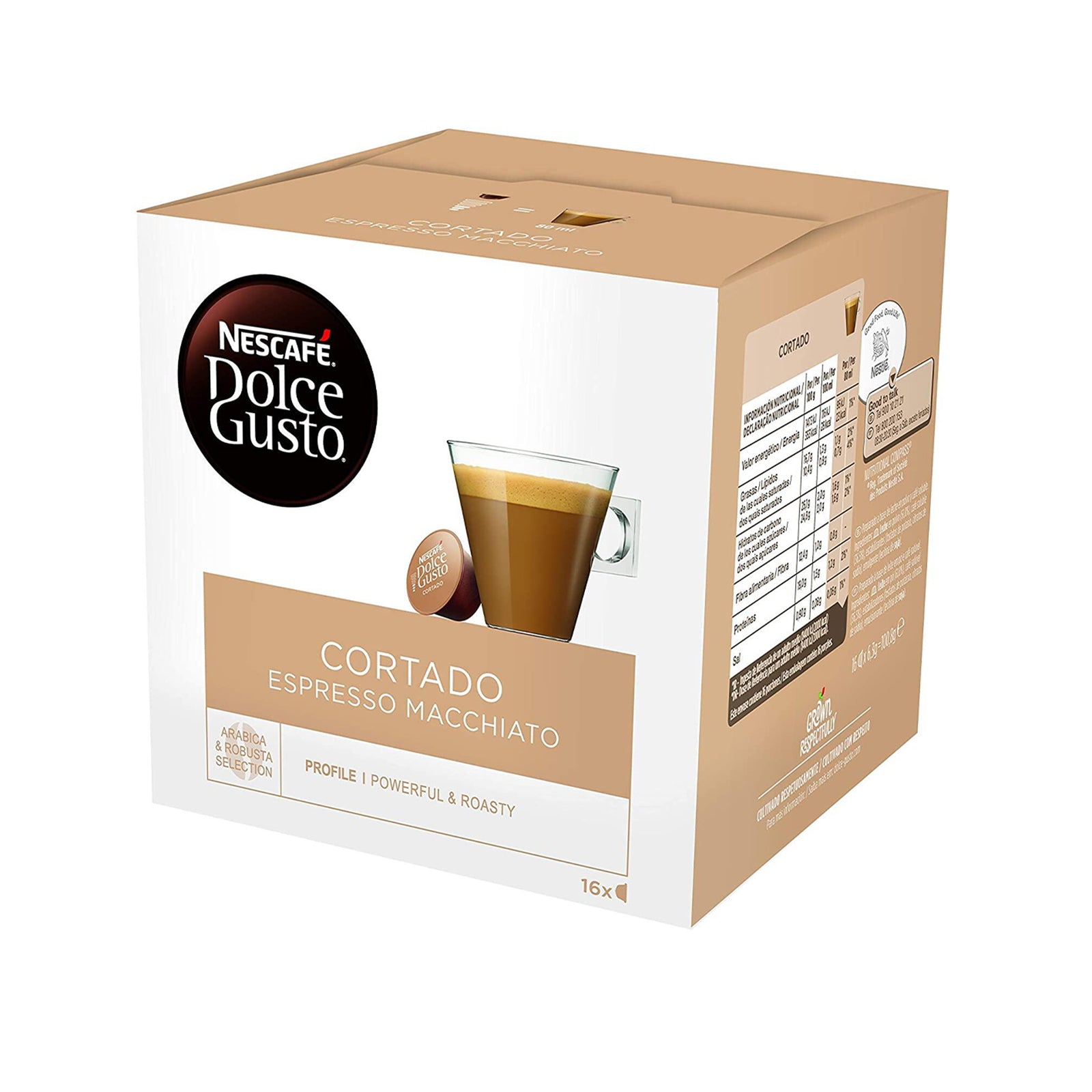 Nescafe Dolce Gusto Cortado Capsules 16pcs/pack