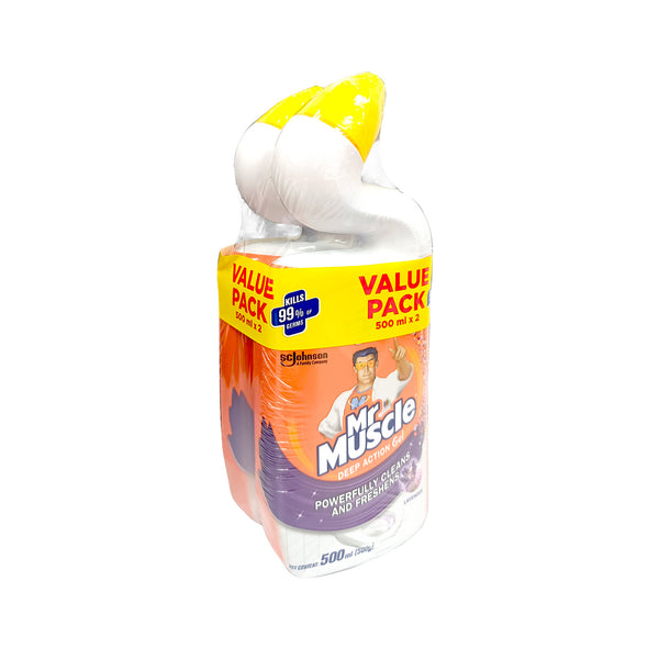 Mr Muscle Advanced Toilet Cleaner Lavender 500ml x 2 (highest price)
