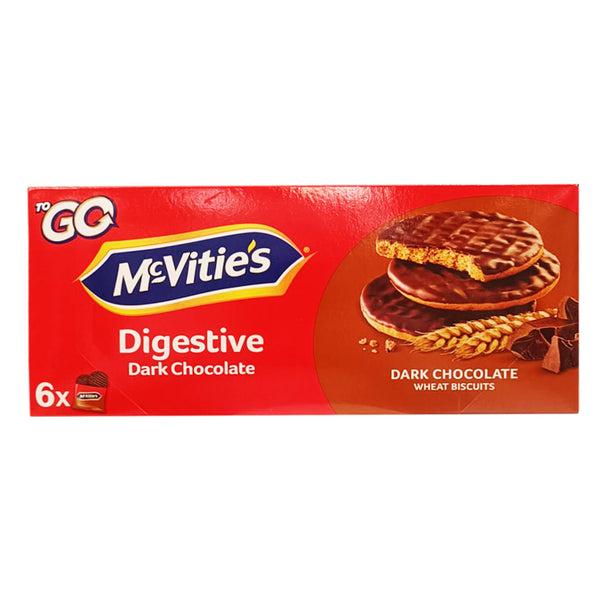McVitie's Dark Chocolate Digestive To Go Biscuit 33.3g x 6 (highest price)