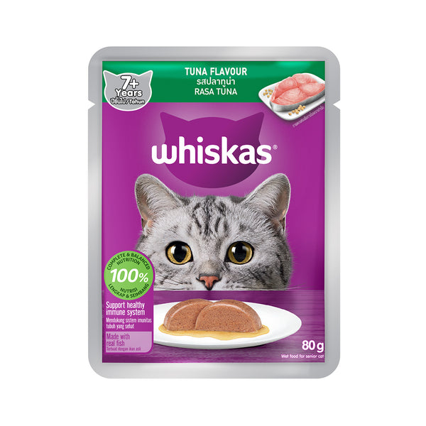 Whiskas Pouch Adult 7+ Years Tuna  80g (highest price)