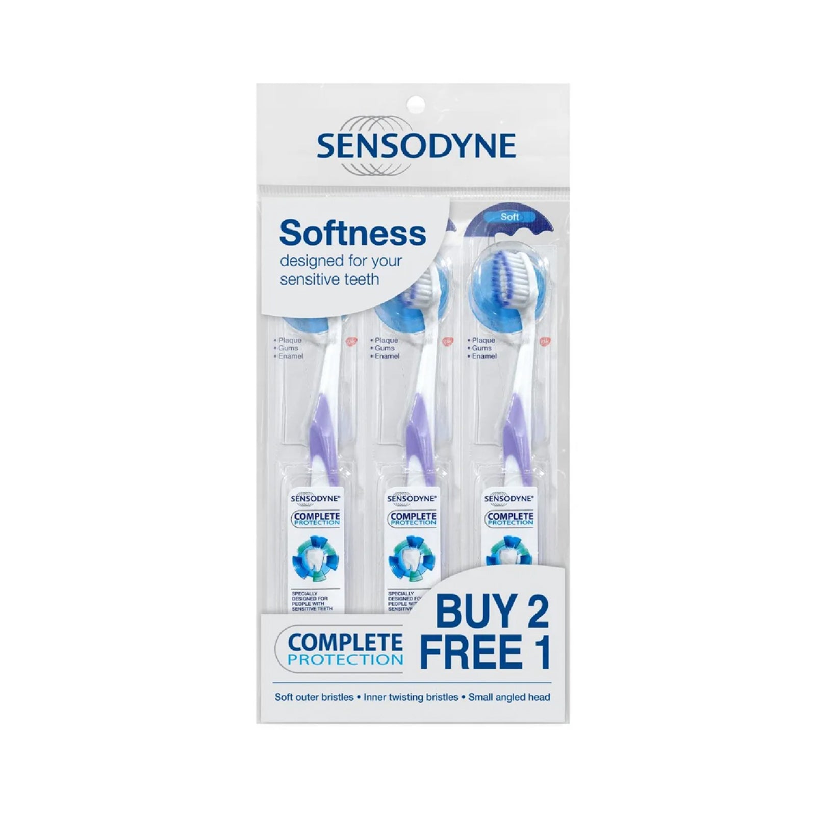 Sensodyne Complete Care Toothbrush Medium 3pcs/pack