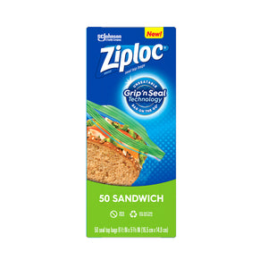 Ziploc Sandwich Bag 16.5 x 14.9cm 50pcs/pack