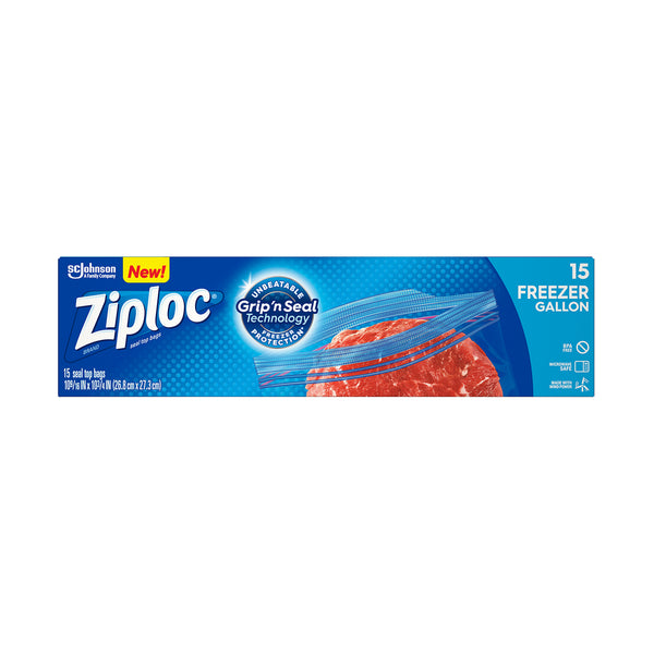 Ziploc Freezer Gallon Bag 15pcs/pack (highest price)