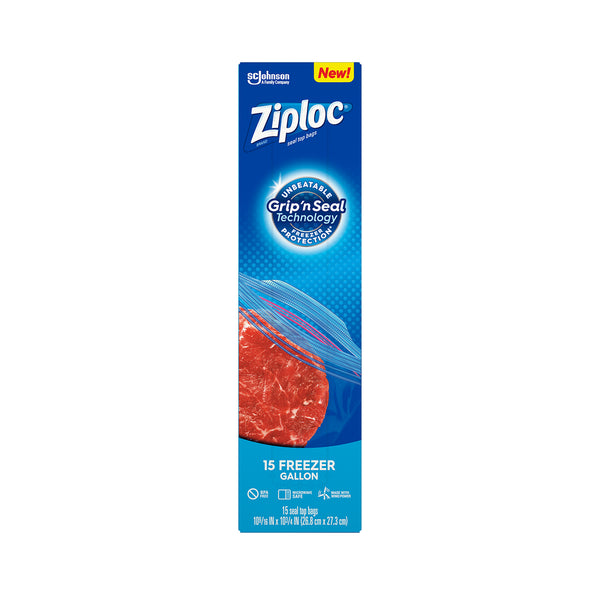 Ziploc Freezer Gallon Bag 15pcs/pack (highest price)