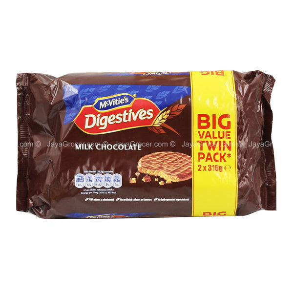McVities Digestives Milk Chocolate (Twin Pack) 632g (highest price)