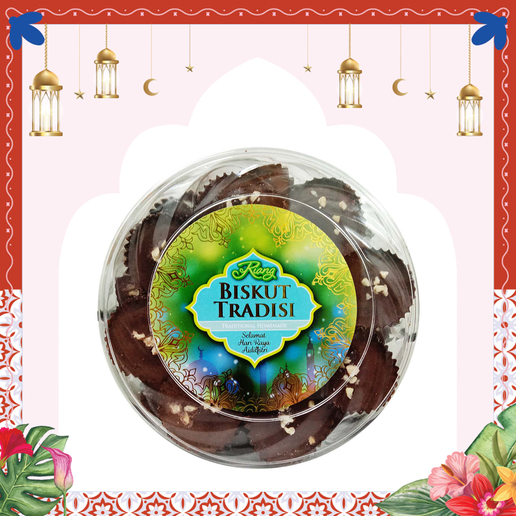 Riang Biskut Coklat Badam Nib 300g