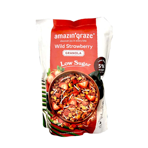 Amazin Graze Low Sugar Wild Strawberry Granola 250g (highest price)