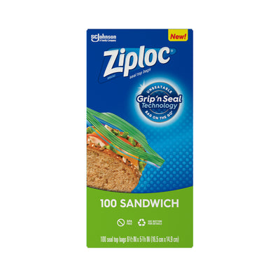 Ziploc Sandwich Bag Value Pack 100pcs/pack