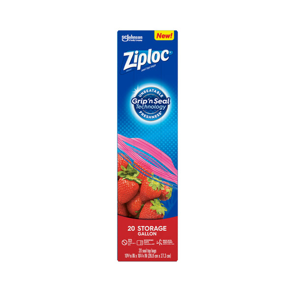 Ziploc Storage Gallon Bags 20pcs/pack (highest price)