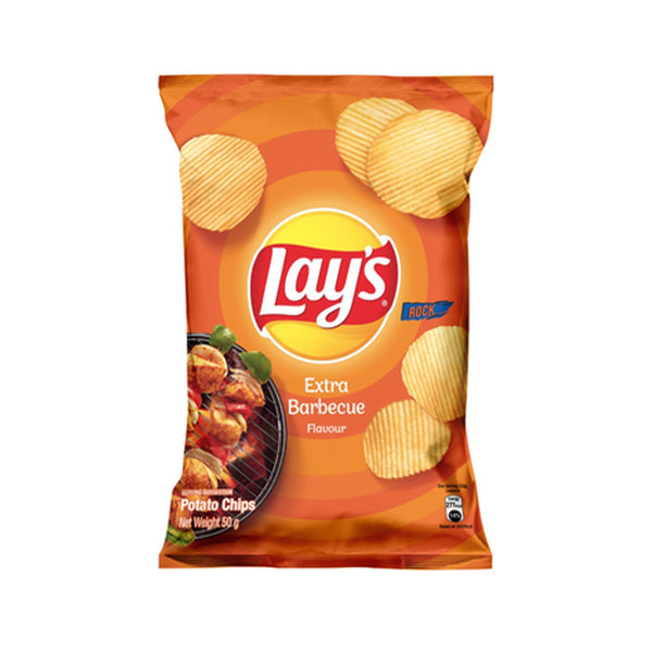 Lays Extra Barbecue Flavour Potato Chips 50g (highest price)