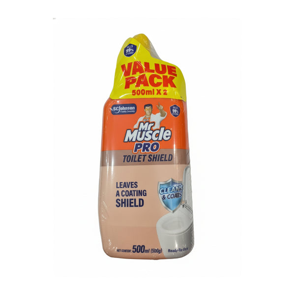 Mr Muscle Rust and Toilet Shield Toilet Bowl Cleaner 500ml x 2