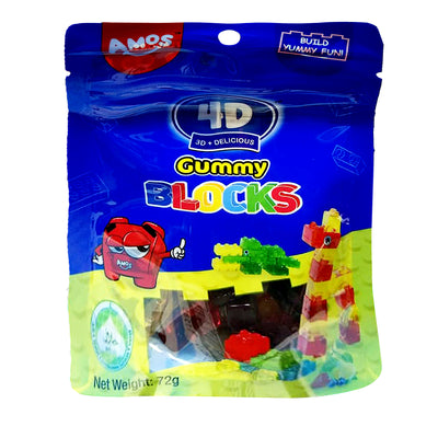 Amos 4D Gummy Blocks 72g
