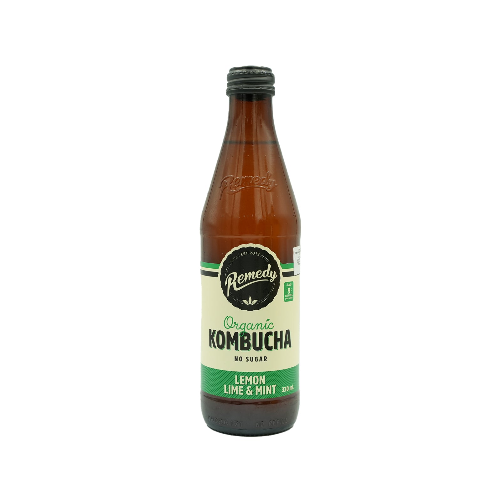 Remedy Organic Kombucha Lemon Lime Mint Drink 330ml