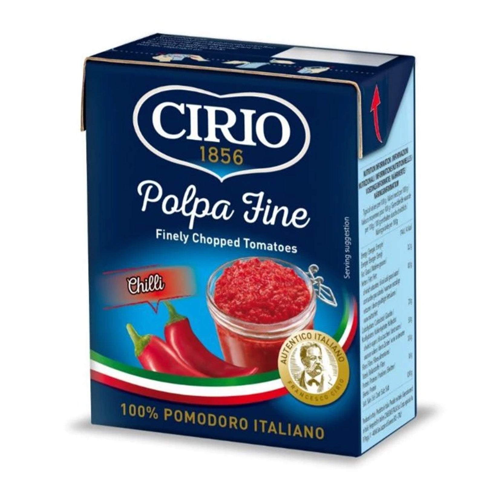 Cirio Polpa Fine Chopped Tomatoes Chili 390g – Jaya Grocer | Food Bayana