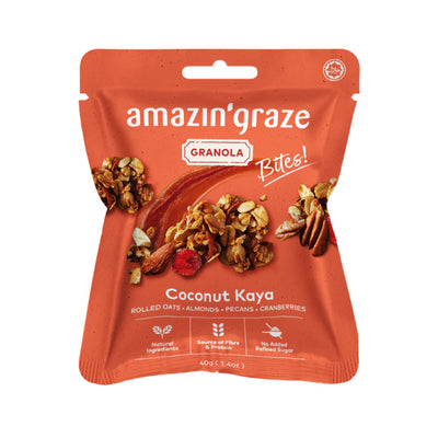Amazin' Graze Coconut Kaya Granola Bites 40g