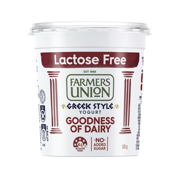 Farmers Union Greek Style Yogurt Lactose Free 500g (highest price)