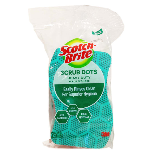 Scotch Brite Dot Heavy Duty Scrub Sponges 2pcs/pack (highest price)
