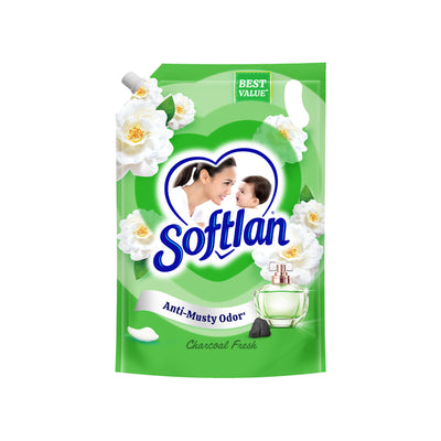 Softlan Charcoal Fresh Fabric Softener Refill 1.4L + 200ml