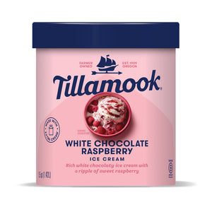 Tillamook White Chocolate Raspberry Ice Cream Tub 1.4L