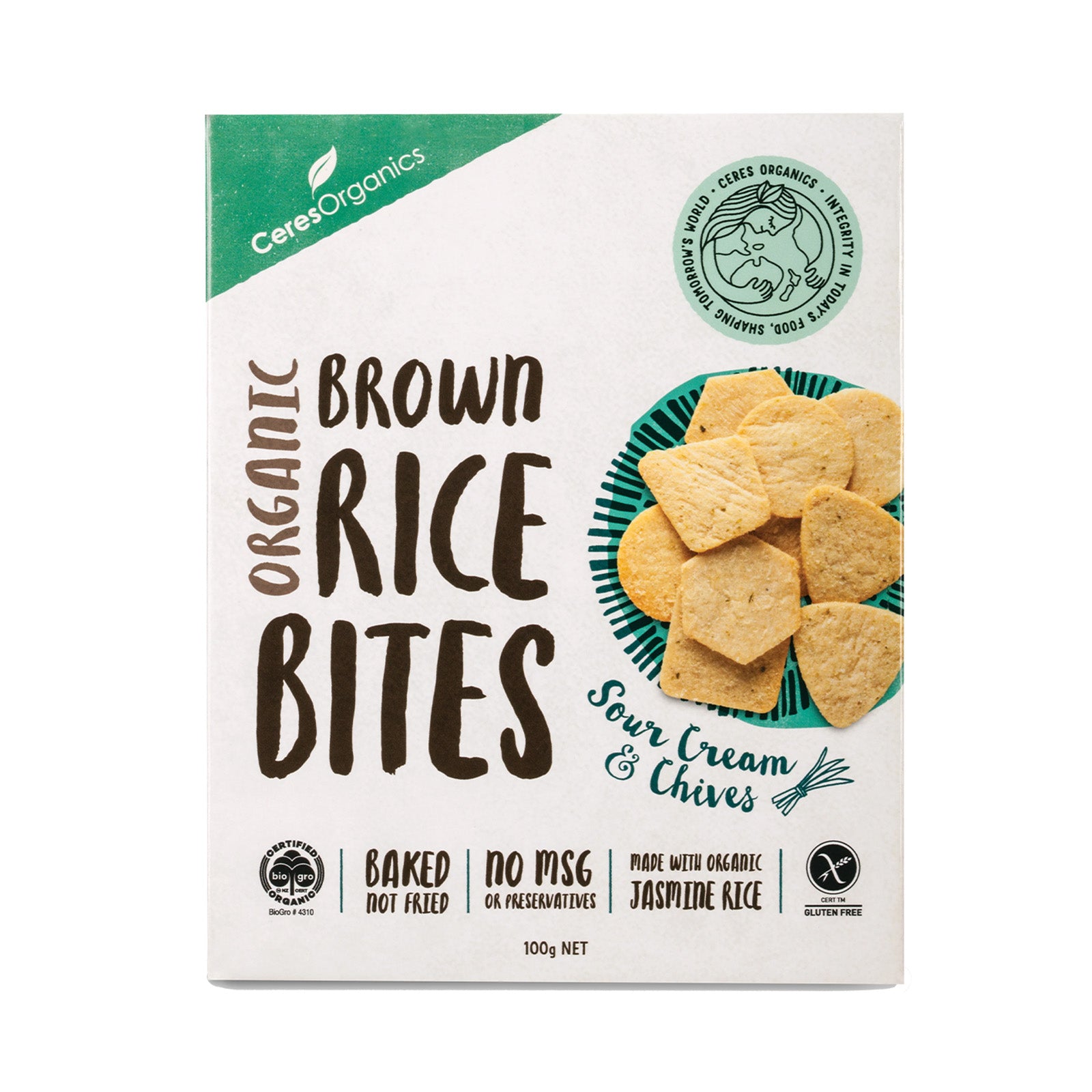 ceres organic r bites/cream&chives 100g