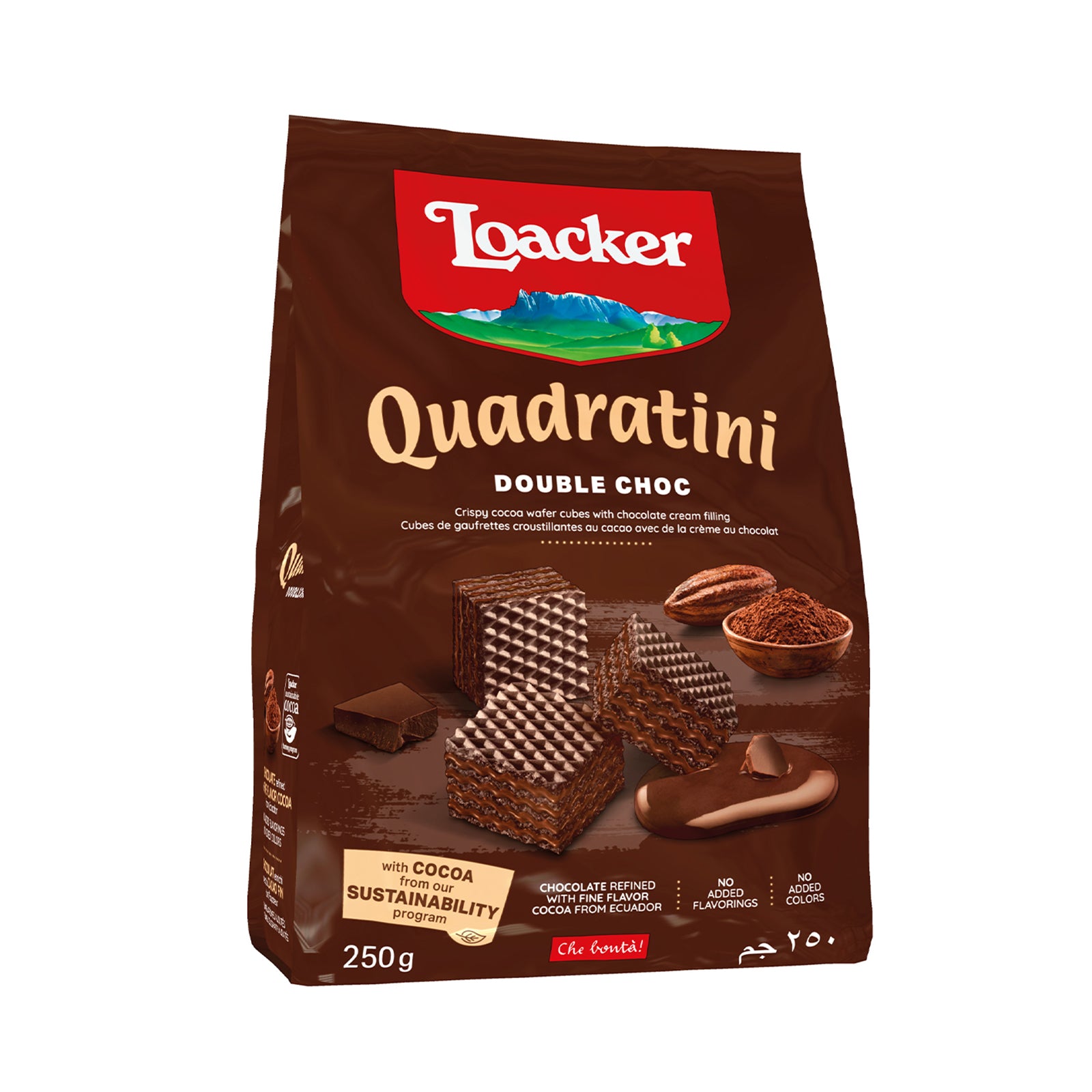 Loacker Quadratini Double Chocolate Wafer 250g