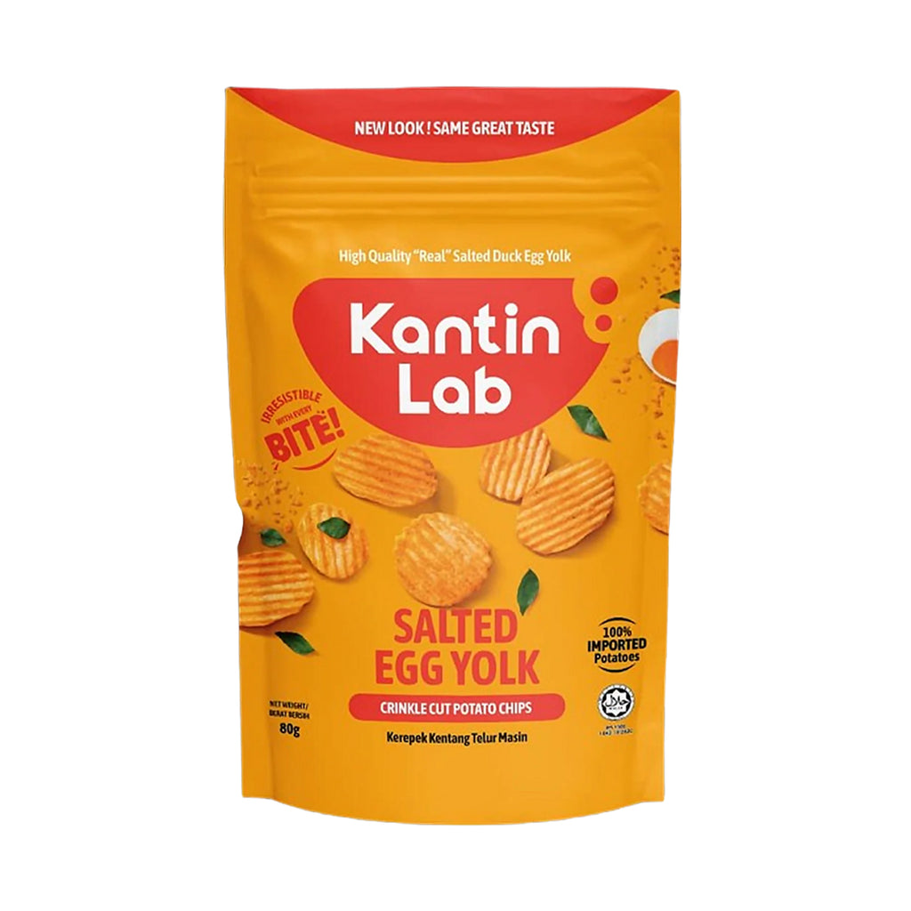 Kantin Lab Salted Egg Crinkle Cut Chips 80g