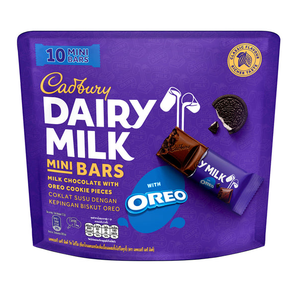 Cadbury Dairy Milk Mini Bars with Oreo Cookie Pieces 125g (highest price)