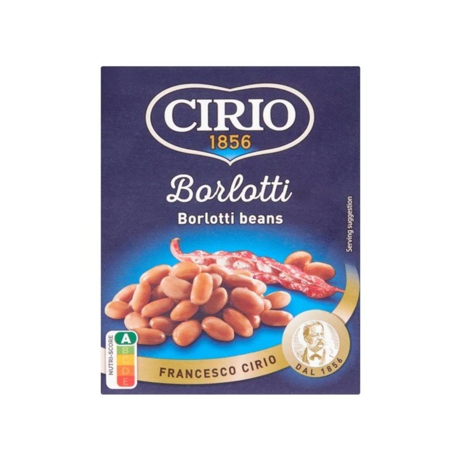 Cirio Borlotti Beans Tetra Pack 380g