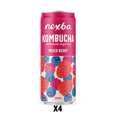Nexba Mixed Berry Kombucha Drink 330ml