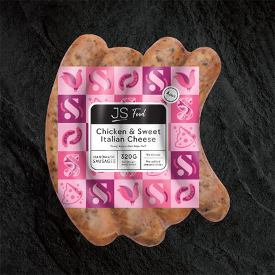 JS Meats Chicken Italian Sweet Cheese Sausage 4pcs/pack