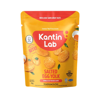 Kantin Lab Salted Egg Crinkle Cut Chips 40g