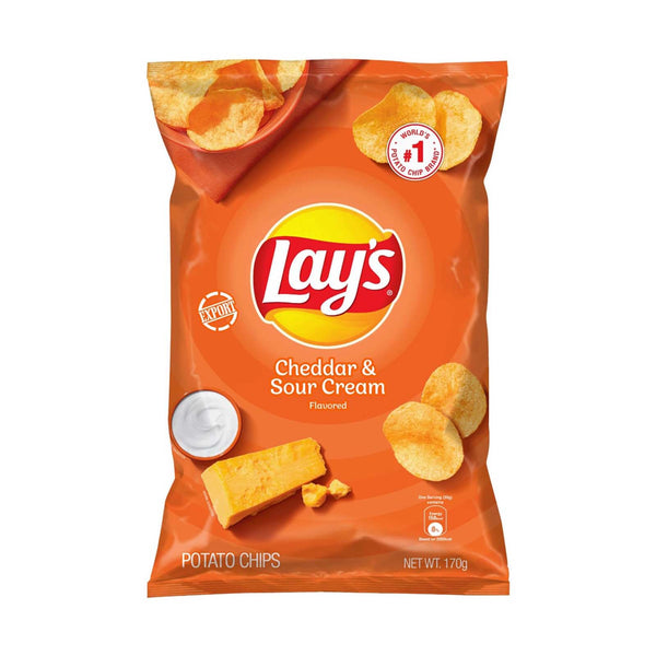 Lays Cheddar Potato Chips 170g (highest price)