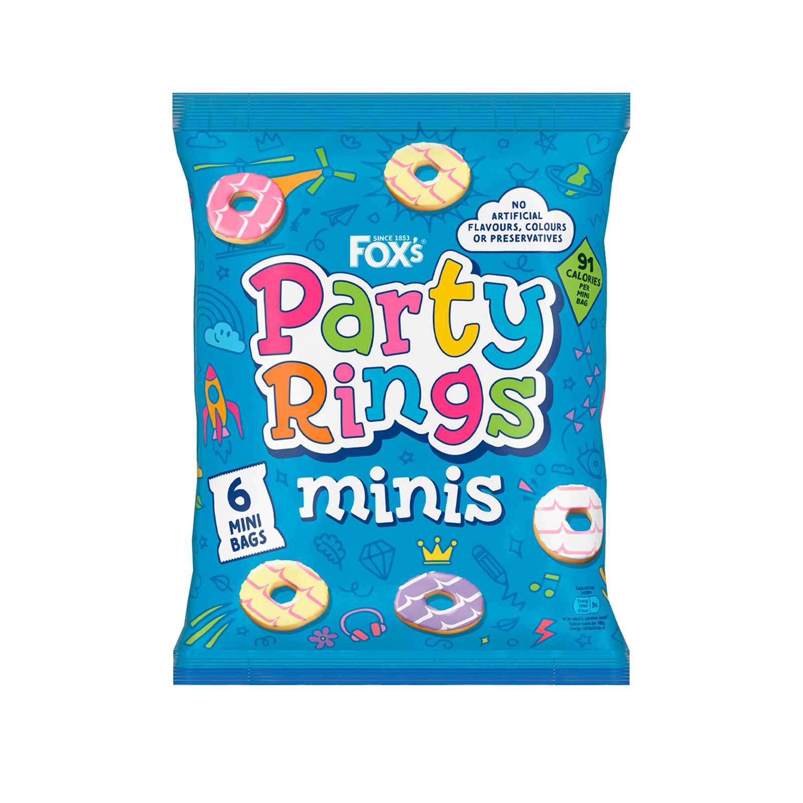 Foxs Mini Party Rings 21g x 6