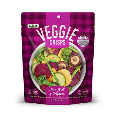 DJ & A Veggie Crisps Sea Salt & Vinegar 90g