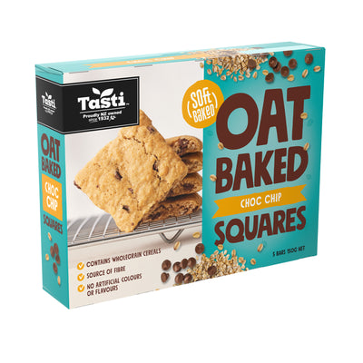 Tasti Oat Baked Squares Chocolate Chip 150g