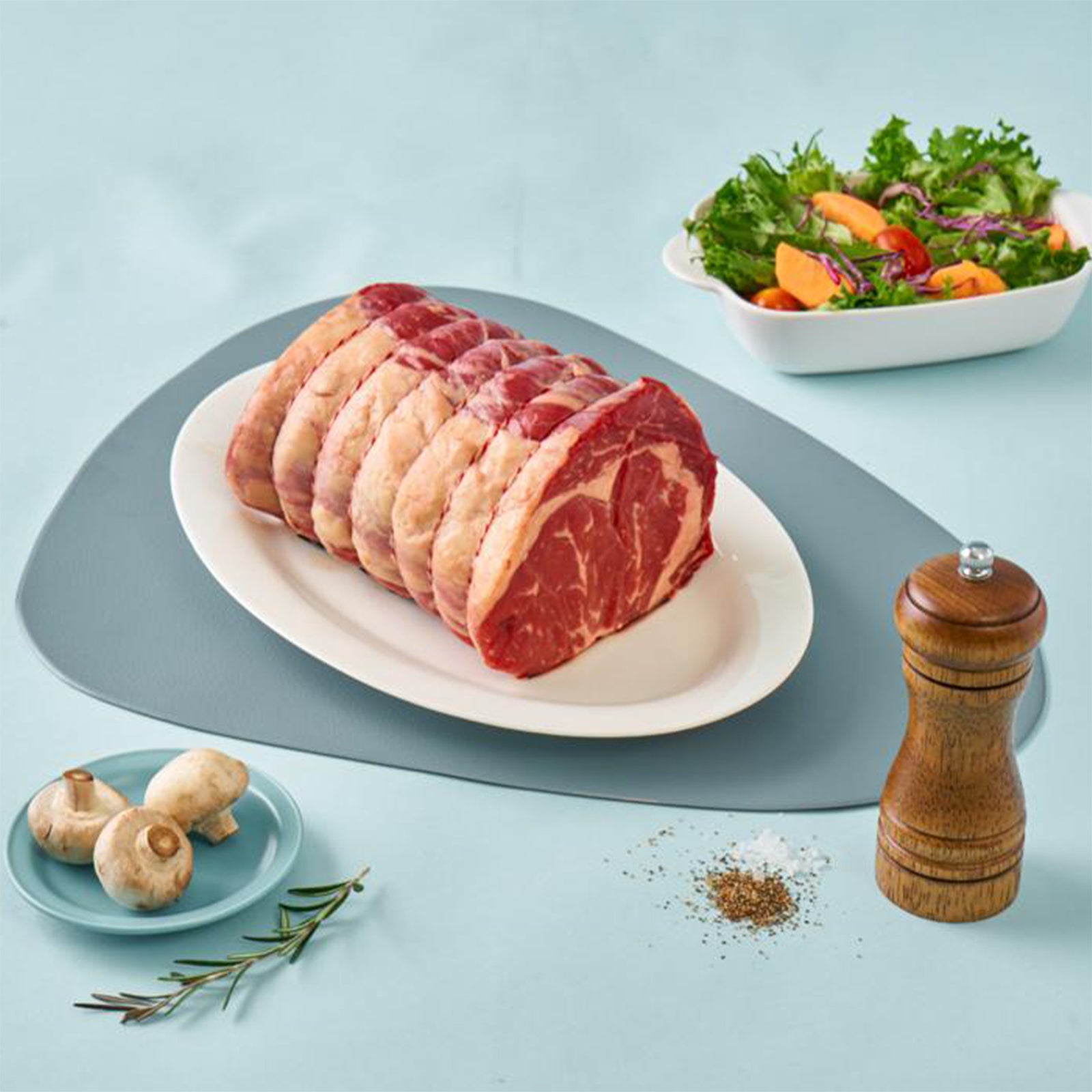 [HALAL] Aged 120 days Grain Fed Ribeye Roll Roast RM229.90 1pack