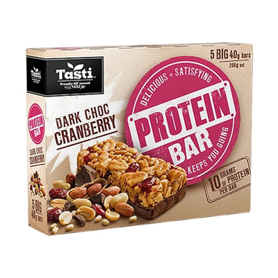 Tasti Protein Bars Dark Chocolate Cranberry 200g
