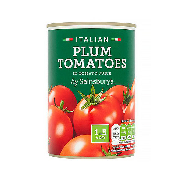 Sainsburys Italian Plum Tomatoes 400g (highest price)