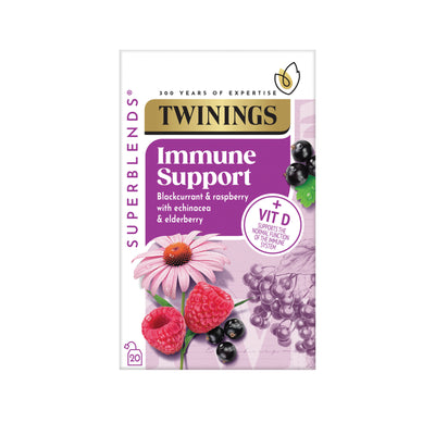 Twinings Immune Support Blackcurrant, Raspberry with Elderberry Herbal Tea 20pcs/pack